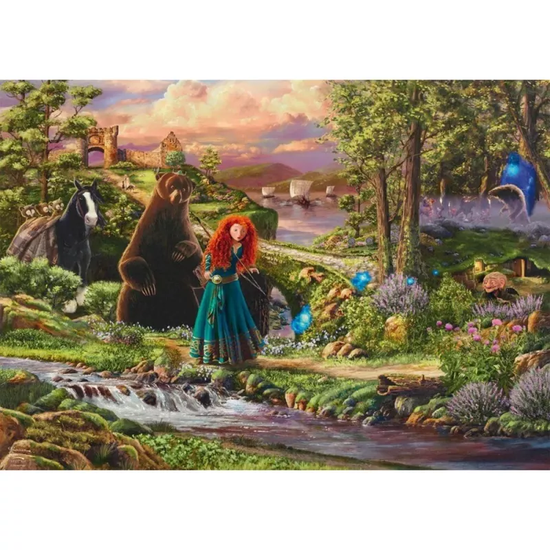Thomas Kinkade Studios: Disney Dreams Collection - Brave, Merida Legende van de Highlands, puzzel 1000 stukjes