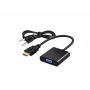 Videoadapter SAVIO CL-23/B VGA (stekker) naar HDMI Type-A (bus) 0,5 m, zwart