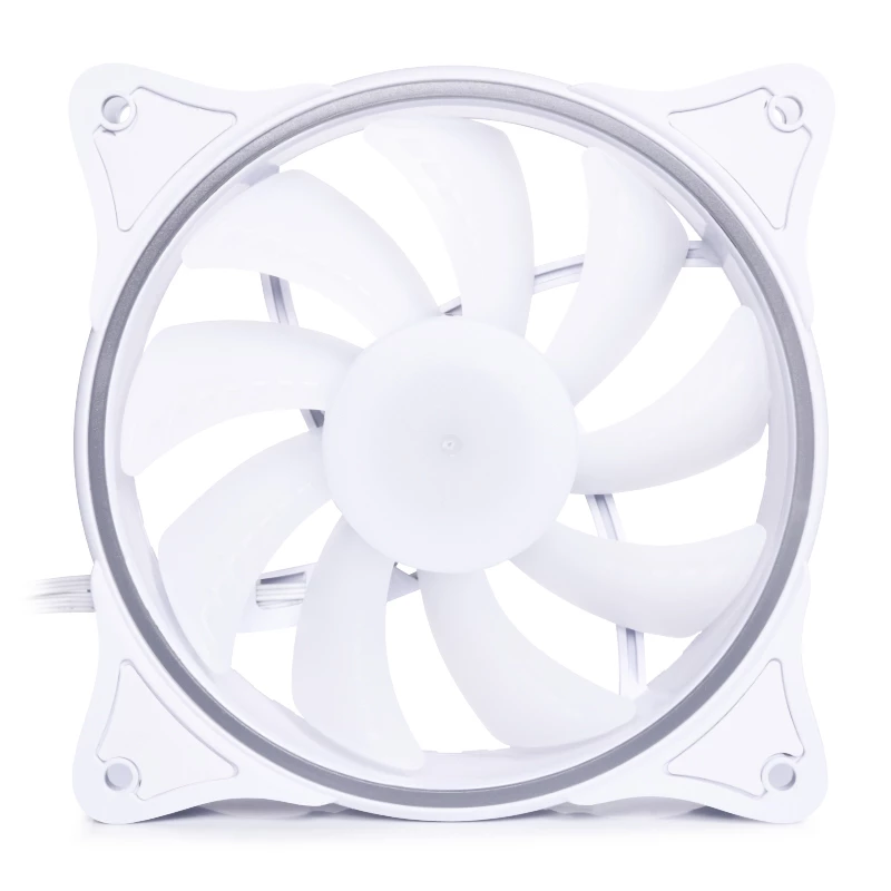 Alphacool Rise Aurora 24850 120 mm PWM-behuizingsventilator, 120x120x25 mm, wit