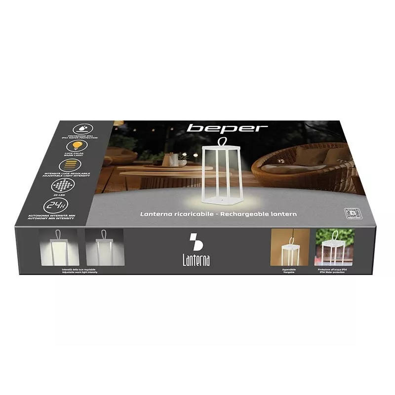 Oplaadbare lantaarn Beper P207ILI101 — draagbare witte LED-lantaarn, op batterijen