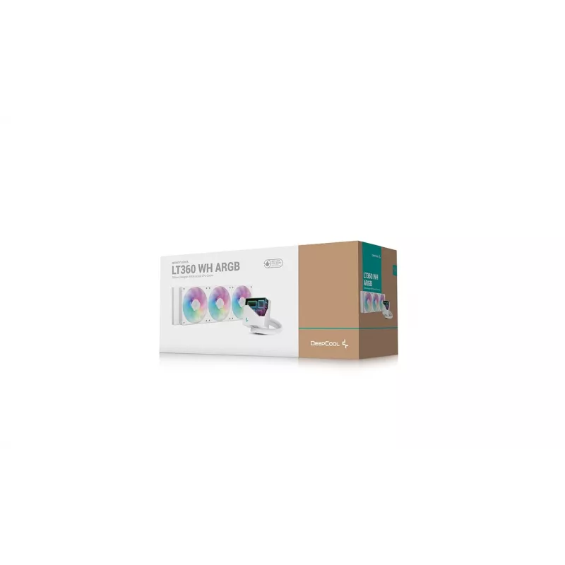 DeepCool LT360 processor all-in-one vloeistofkoeler, 12 cm, wit, 1 st.