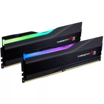 DIMM 32 GB DDR5-7600 (2x 16 GB) dual-kit, werkgeheugen zwart, F5-7600J3646G16GX2-TZ5RK, Trident Z5 RGB, INTEL XMP