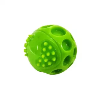 Hondenspeelgoed Hilton Squeak Ball 6,3 cm – piepbal van rubber, 1 stuk, blauw, voor alle rassen