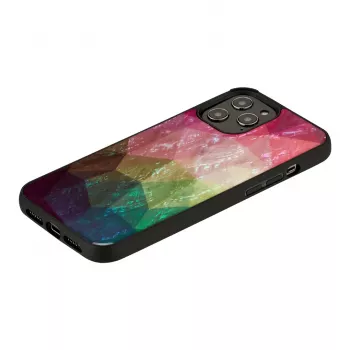 iKins hoesje voor Apple iPhone 12 Pro Max — waterbloemdesign, zwart
