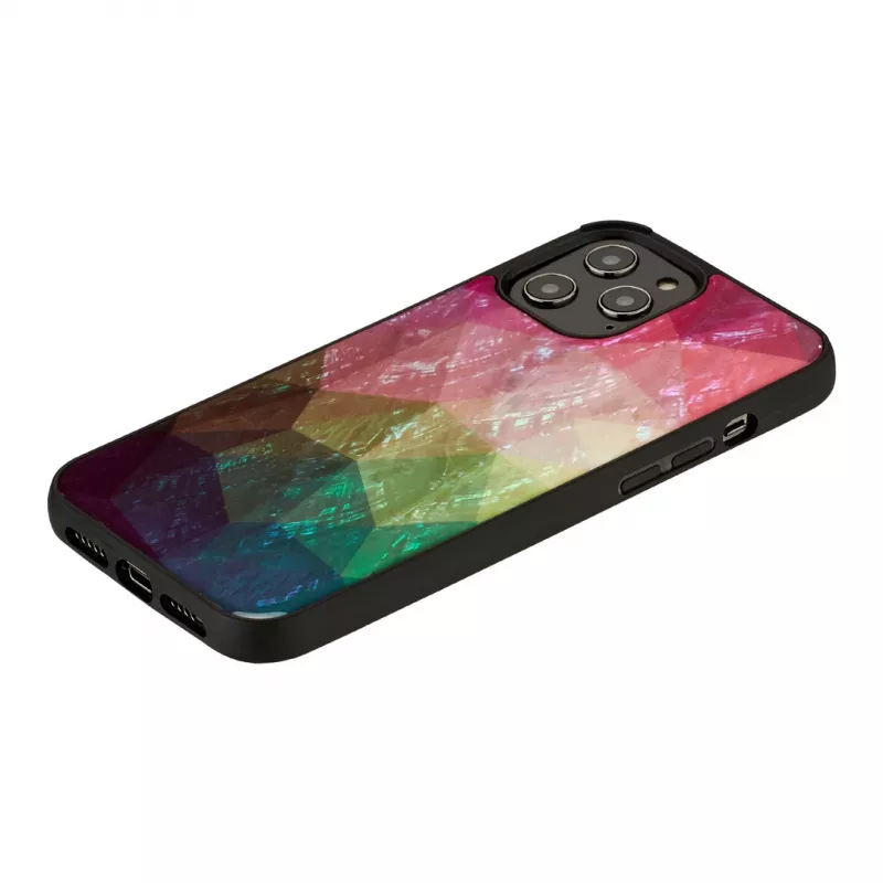 iKins hoesje voor Apple iPhone 12 Pro Max — waterbloemdesign, zwart