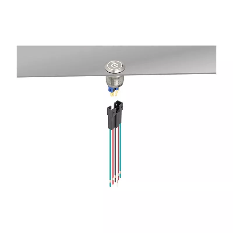 Delock 90791 Aansluiting voor 22 mm 6-pins drukknop of schakelaar