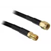 Coaxkabel DeLOCK 2 m RP-SMA CFD200 zwart