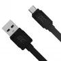 Matte platte kabel - USB-A naar Micro-USB