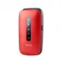 Panasonic KX-TU550 EXR mobiele telefoon voor senioren, 4G, 2,8 inch, klaptelefoon, rood