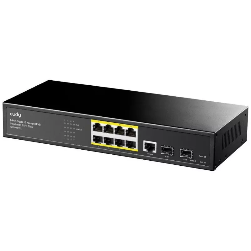Managed switch Cudy GS2008PS2 L2 Gigabit Ethernet 8 poorten PoE