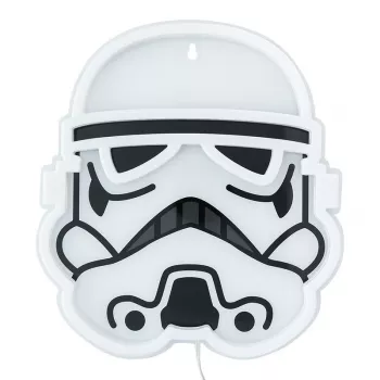 Wandmontierbare LED-neonlamp Paladone Stormtrooper model PP14595SWVN, decoratieve Star Wars-verlichting