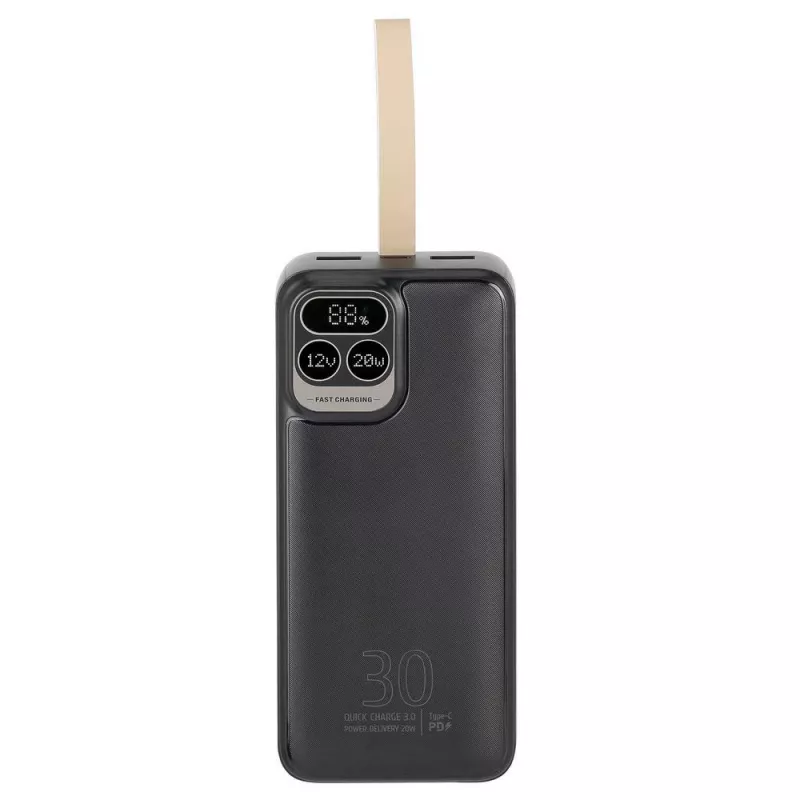 Rivacase VA2585 Powerbank 30000 mAh 20W, zwart