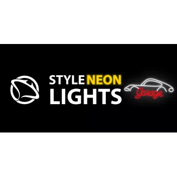Decoratieve neonlamp MANTA SNL95WH wit-rood — tweekleurige verlichting in neonstijl