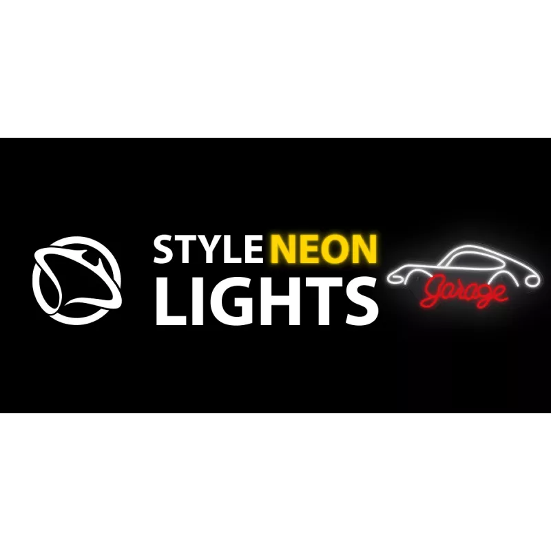 Decoratieve neonlamp MANTA SNL95WH wit-rood — tweekleurige verlichting in neonstijl