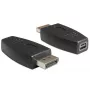 DeLOCK - DisplayPort-adapter - DisplayPort (M) naar Mini DisplayPort (W) - zwart