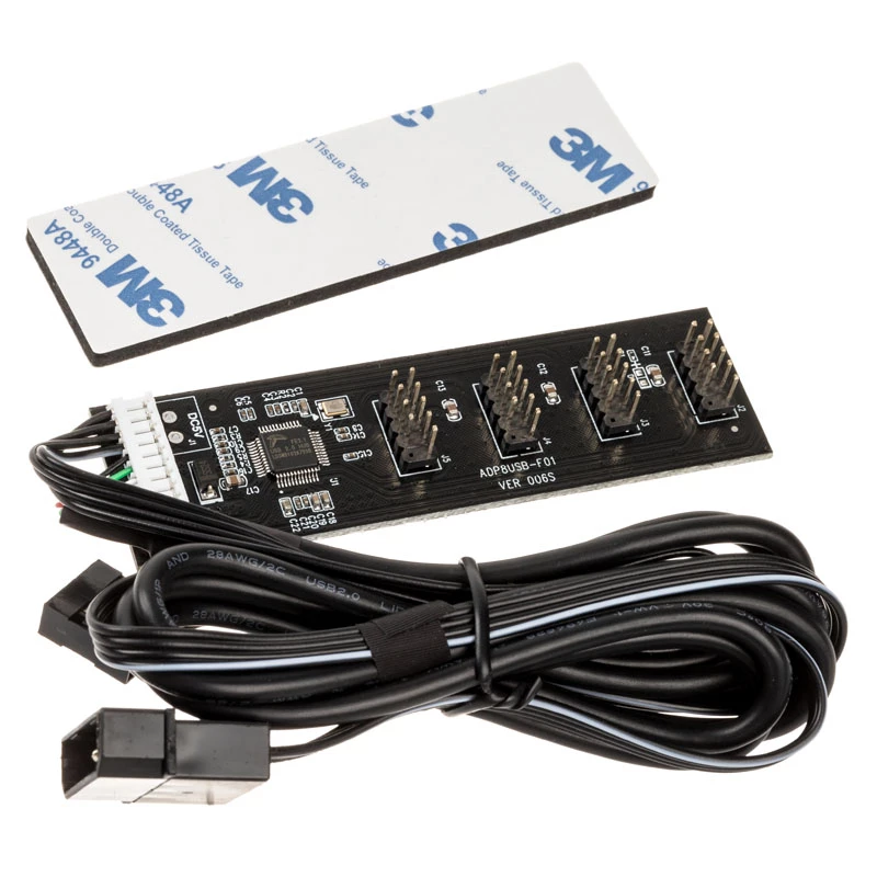 USB-hubkaart Kolink USB 2.0 met 60cm USB- en Molex-kabel