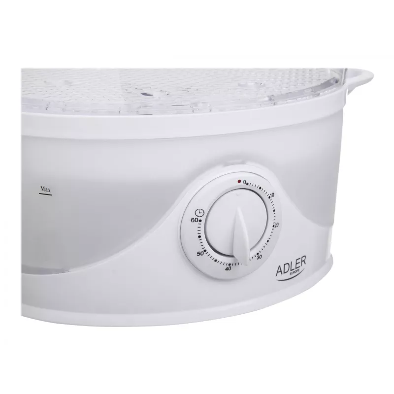 Stoomkoker Adler AD 633 3 manden vrijstaand 800 W wit