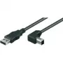 Wentronic Goobay USB 2.0 Hi-Speed kabel, zwart, 1 m - USB 2.0-stekker (type A) > USB 2.0-stekker (type B) (93017)