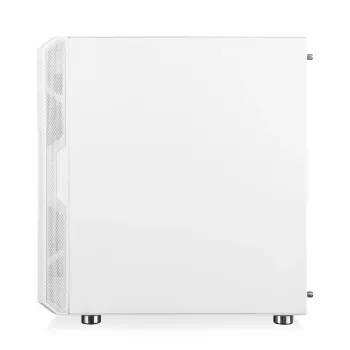 PC-behuizing MODECOM AMIRANI ARGB Midi Tower wit — ATX/ITX, 35 cm GPU, 16,5 cm CPU-koeler, 2x 200 mm ventilatoren