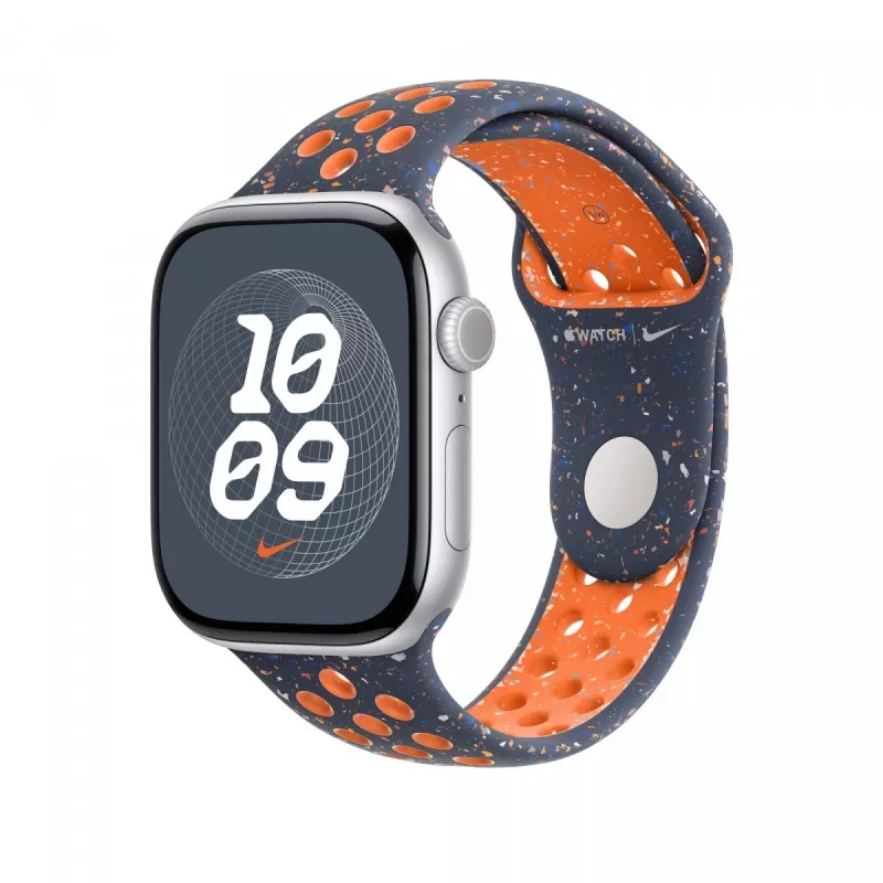 Blauw Flame Nike Sport Armband 46 mm - S/M
