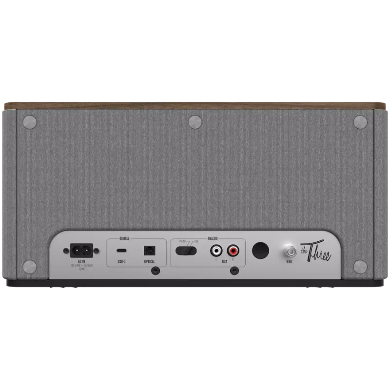 Klipsch the Three Plus premium Bluetooth-luidsprekersysteem walnoot USB RCA...
