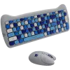 Draadloze toetsenbord- en muisset CANYON HSET-W6 Kitty Edition AAA AA blauw