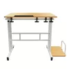 Maclean mobiele laptoptisch, wit, 80x60cm, max. 50kg, in hoogte verstelbaar 67-115cm, MC-124 W