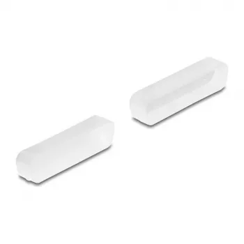 DeLOCK stofkap voor D-Sub 25 stekker, 2 stuks, transparant