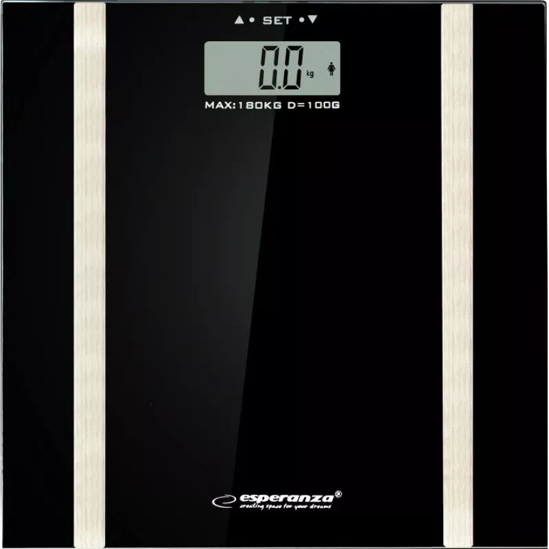 Personenweegschaal Esperanza EBS018K – elektronisch, 180 kg, zwart