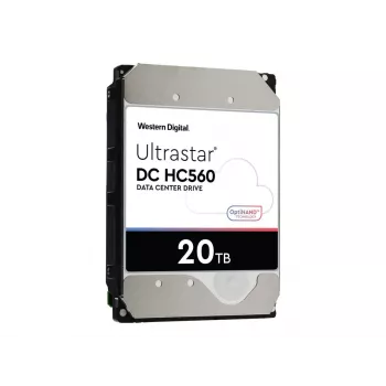 WD Ultrastar DC HC560 - harde schijf - 20TB - intern - 3.5 (8,9 cm) - SAS 12Gb/s - 7200 tpm - buffer: 512MB (0F38652)
