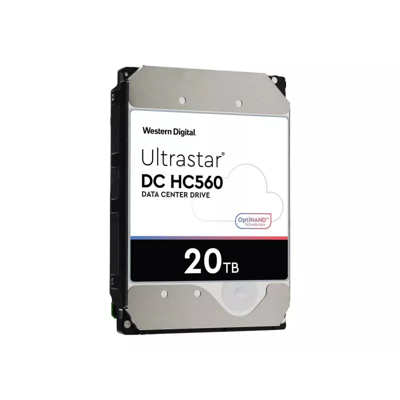 WD Ultrastar DC HC560 - harde schijf - 20TB - intern - 3.5 (8,9 cm) - SAS 12Gb/s - 7200 tpm - buffer: 512MB (0F38652)
