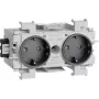 Hager GS20019011 stopcontact grafiet (GS20019011)