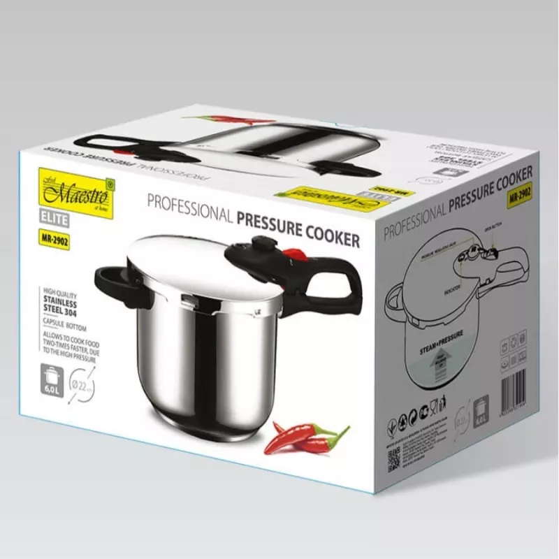Stoompan Maestro MR-2902, 6 L, zilver