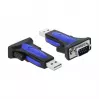 Seriële kabel DeLOCK 66280 USB Type-A DB-9 0,8 m zwart