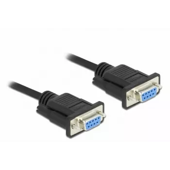 Seriële kabel DeLOCK 86605 zwart 2m RS-232 Sub-D9
