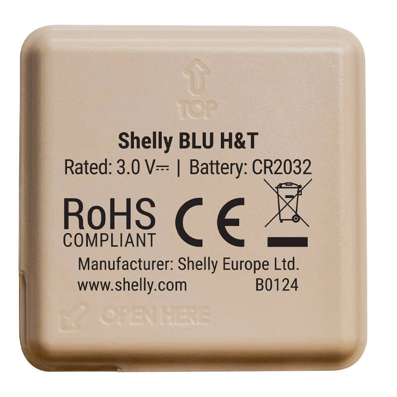Shelly BLU H&T temperatuur- en vochtigheidssensor (Mocha)