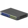 NETGEAR GS516PP unmanaged Gigabit Ethernet (10/100/1000) Power over Ethernet (PoE) blauw, grijs