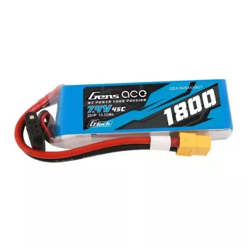 GensAce G-Tech LiPo 1800mAh 7.4V 45C 2S1P XT60 accu