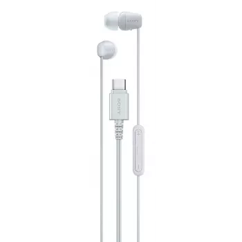 Sony IER-EX15C Headset Bedraad In-ear Gesprekken/Muziek USB Type-C Wit