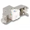 DeLOCK Keystone-module RJ45-bus naar LSA Cat.6A met LED zilver-wit