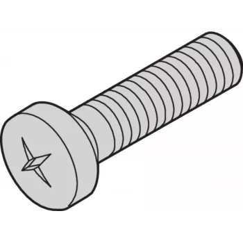 SCHROFF schroef POSIPAN M4X10MM (100 st.) - rackaccessoire (21100513)