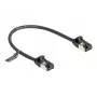 Netwerkkabel DeLOCK RJ45 kabel stekker op stekker Cat.8.1 0,25 m zwart