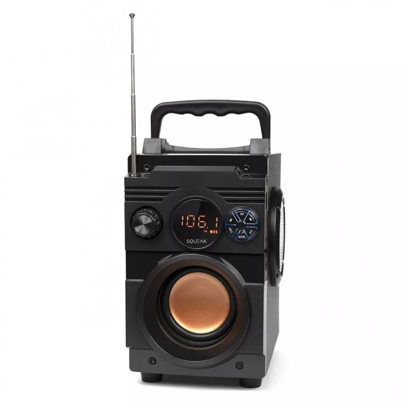 Squeak Bassblaster Bluetooth 5.1 luidspreker, FM-radio, MP3-speler SQ1001