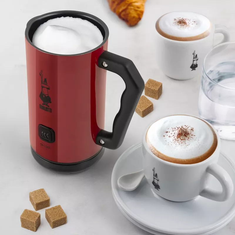 Bialetti MKF02 automatische melkopschuimer/-warmer rood