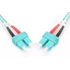 DIGITUS Professional - patchkabel - SC multimode (M) naar SC multimode (M) - 2 m - glasvezel - 50/125 micrometer - OM3 - halogeenvrij - aquamarijn