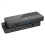 Dockingstation UNITEK D1079A USB4 bedraad zwart 100W Power Delivery