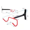 Wandgemonteerde fietsenstandaard MACLEAN MC-430, horizontale steun, draagt tot 30 kg, zwart