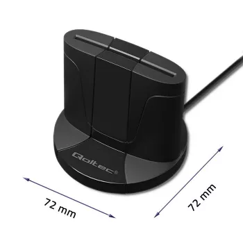 Smartcardlezer Qoltec 50632 USB 2.0 zwart 1m kabel