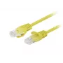 Lanberg PCU6-20CC-0150-Y Cat.6 UTP patchkabel, 1,5 m, Geel, verpakking van 10