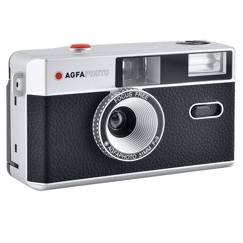 AgfaPhoto 603000 filmcamera compactcamera 35 mm zwart – zilver (603000)